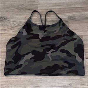 Long Camo Sports Bra